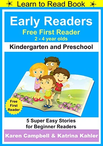 Early Readers – Learn to Read Book – Kindergarten and Preschool – First Reader: 5 Super Easy Stories for Beginner Readers (Rabbit Readers 1)